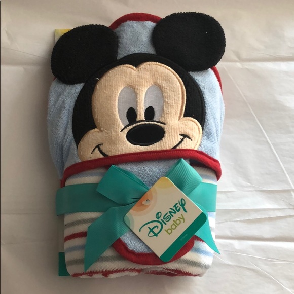 mickey mouse baby towel